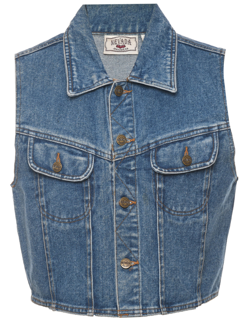 1990s Denim Vest - M