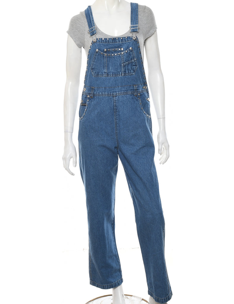 1990s Medium Wash Dungarees  - W33 L29