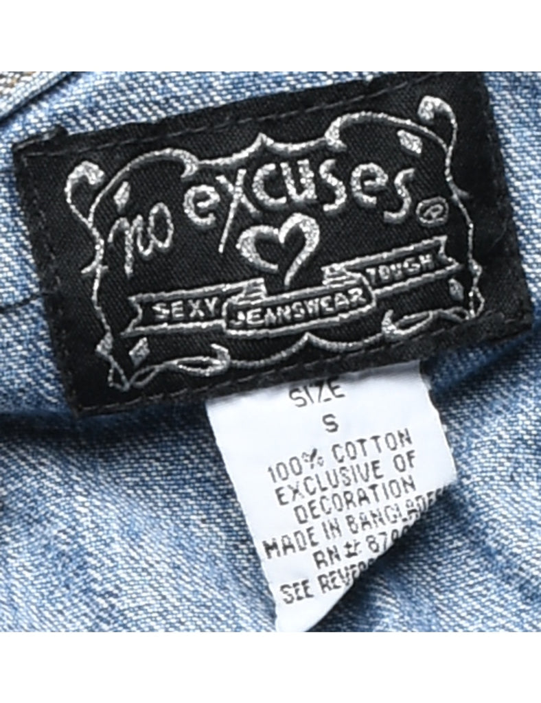 1990s Medium Wash Dungarees  - W33 L29