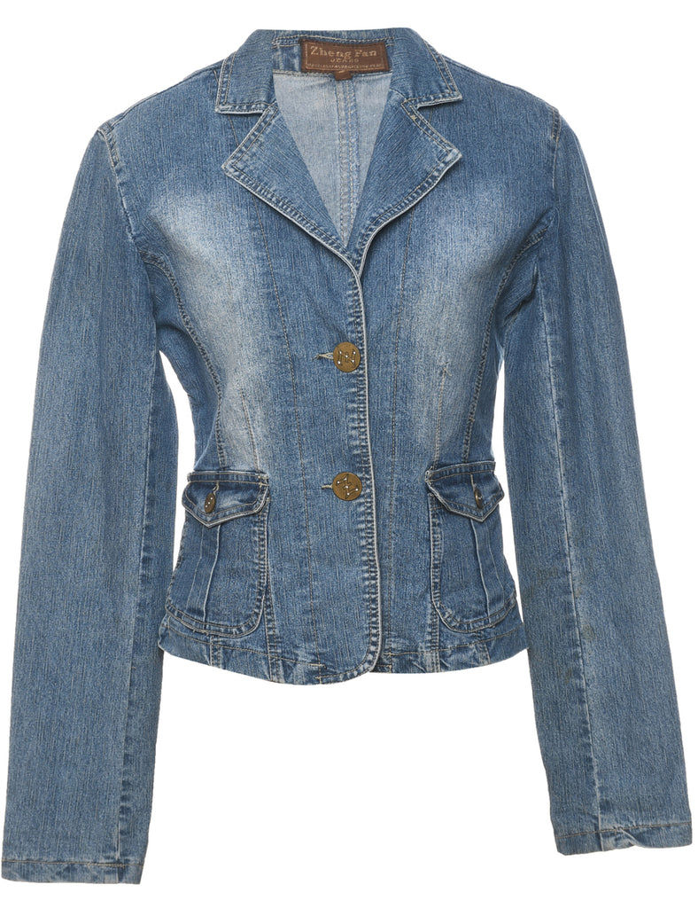 1990s Stonewash Denim Jacket - L