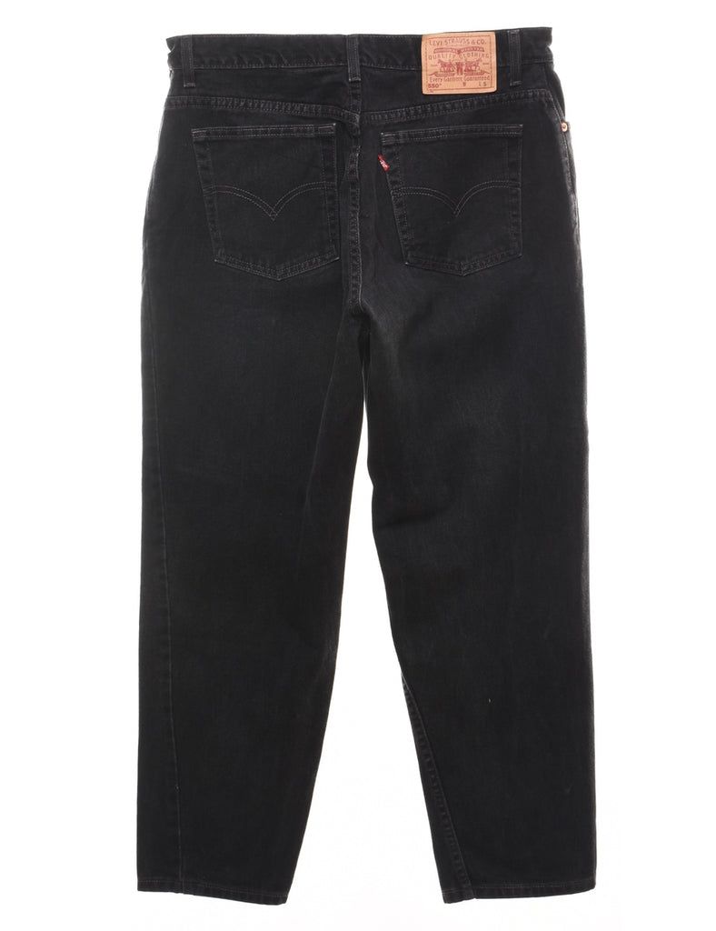 550's Fit Black Tapered Levi's Jeans - W32 L28