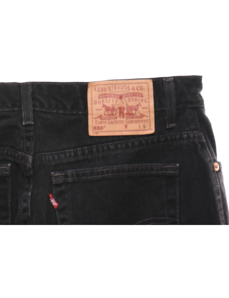550's Fit Black Tapered Levi's Jeans - W32 L28