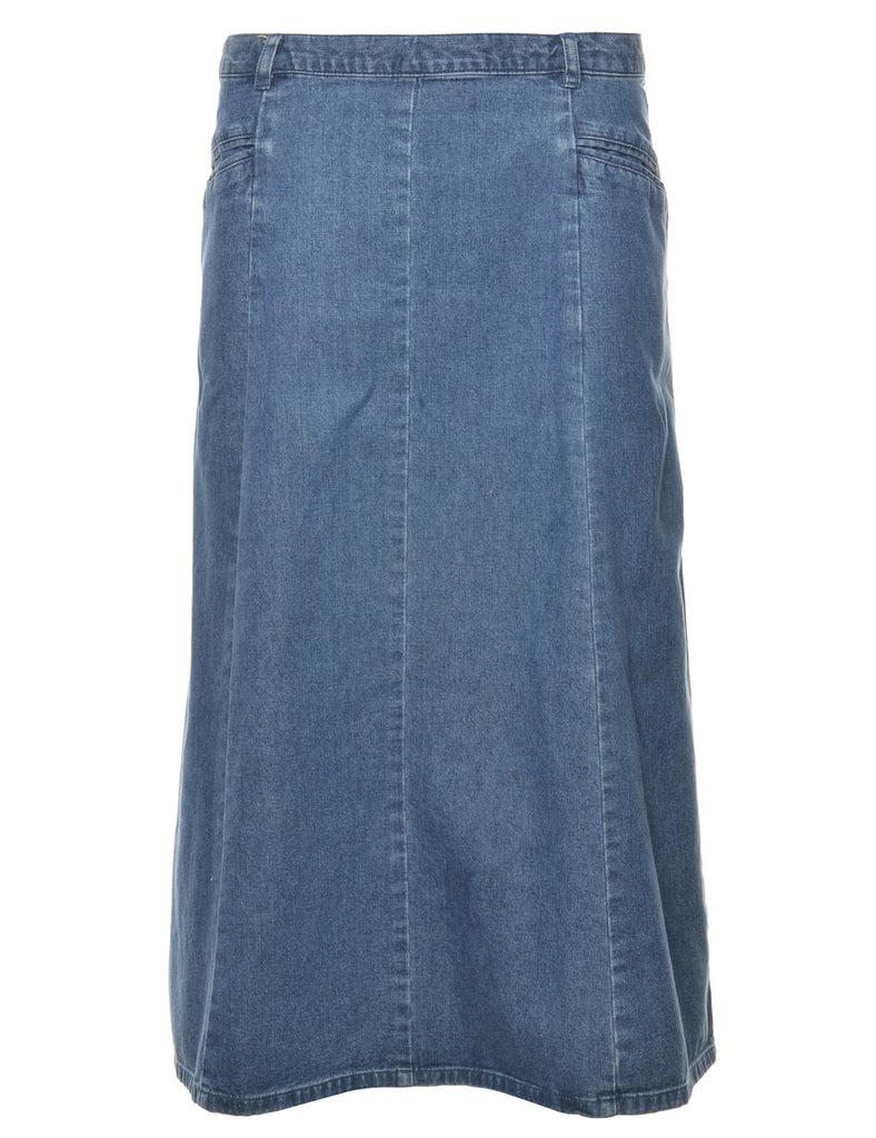 A-Line Denim Skirt - L