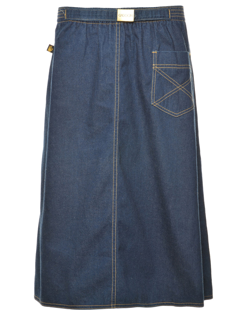 A-Line Denim Skirt - S