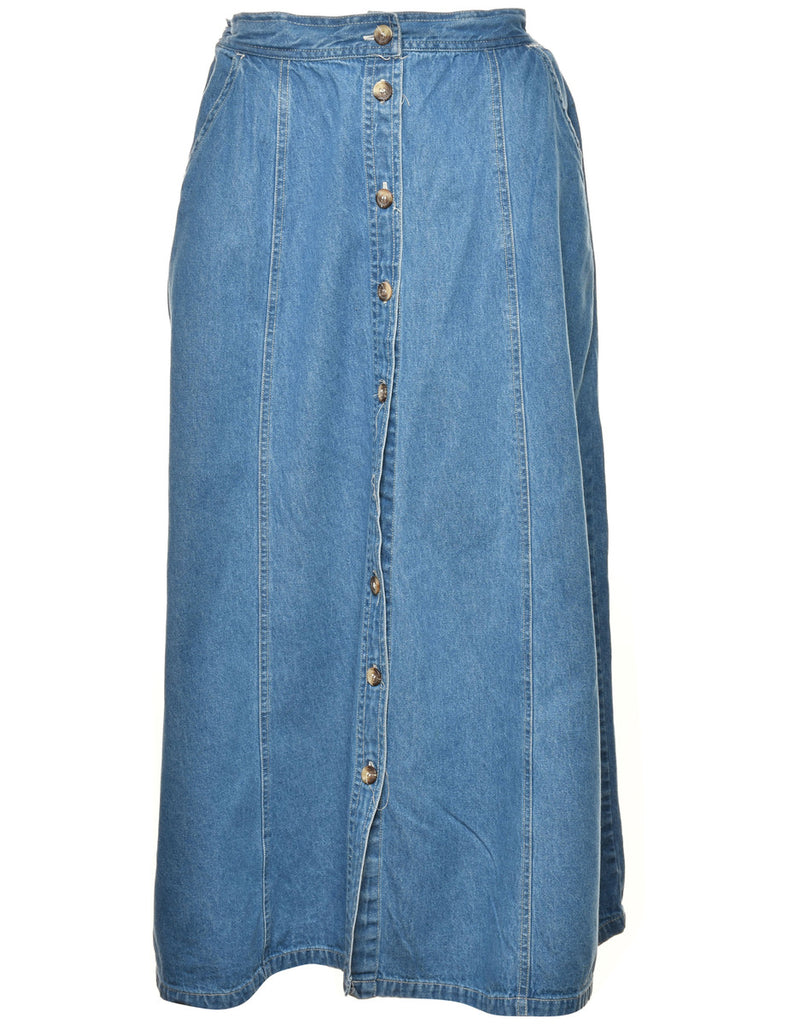 A-Line Denim Skirt - L