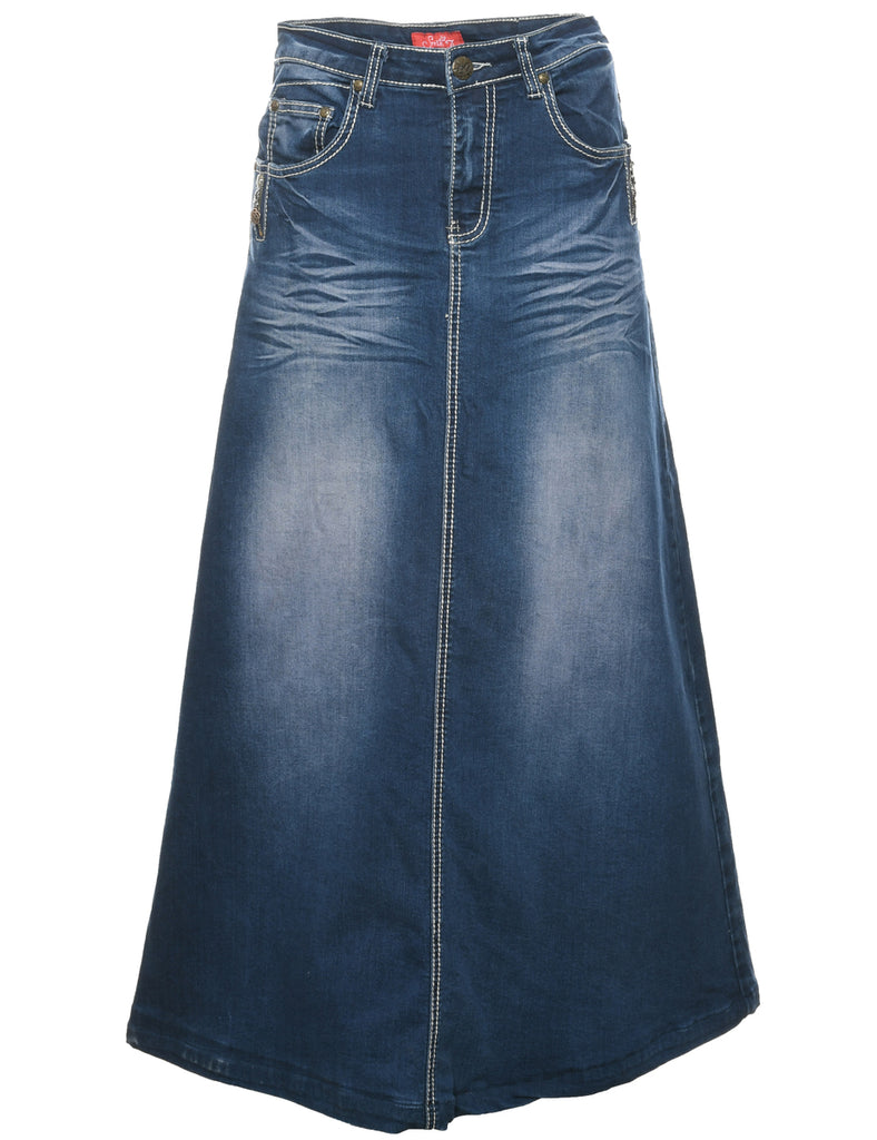 A-Line Denim Skirt - M