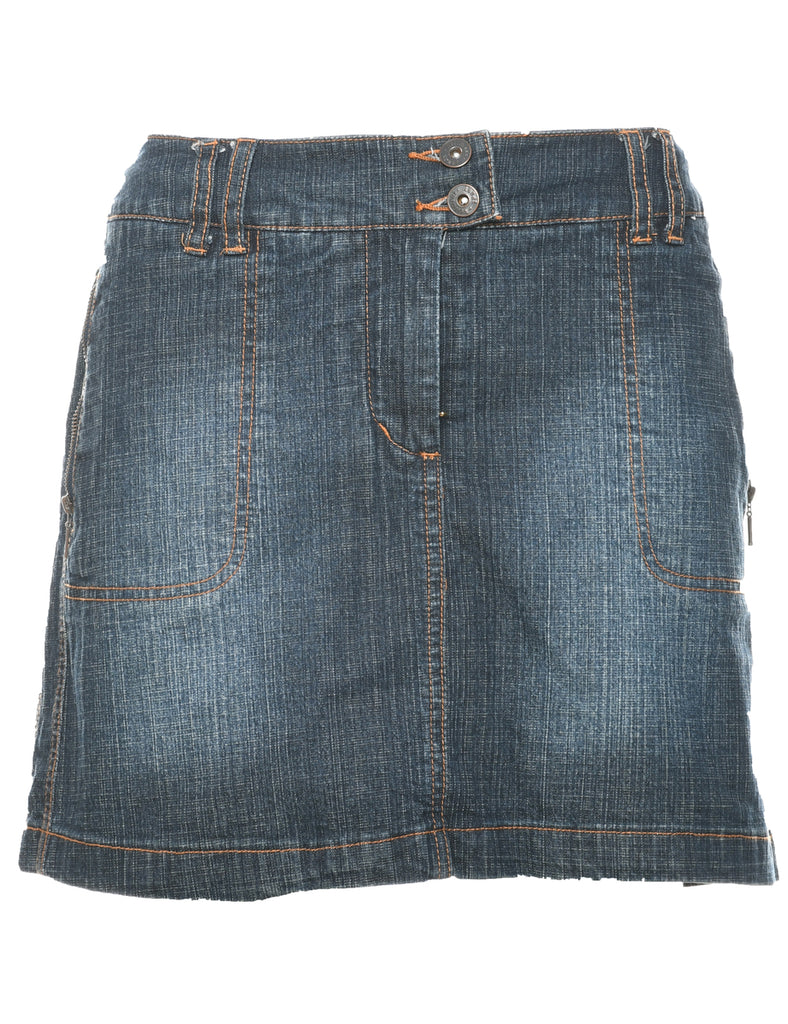 A-Line Denim Skirt - L