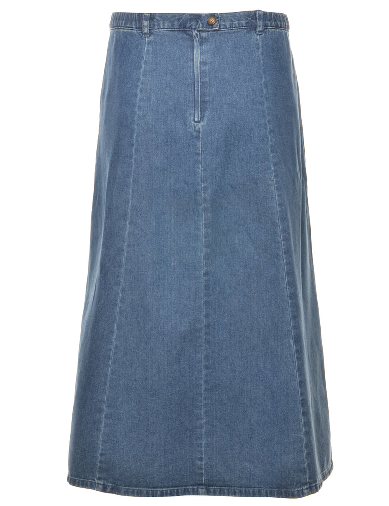 A-Line Denim Skirt - L
