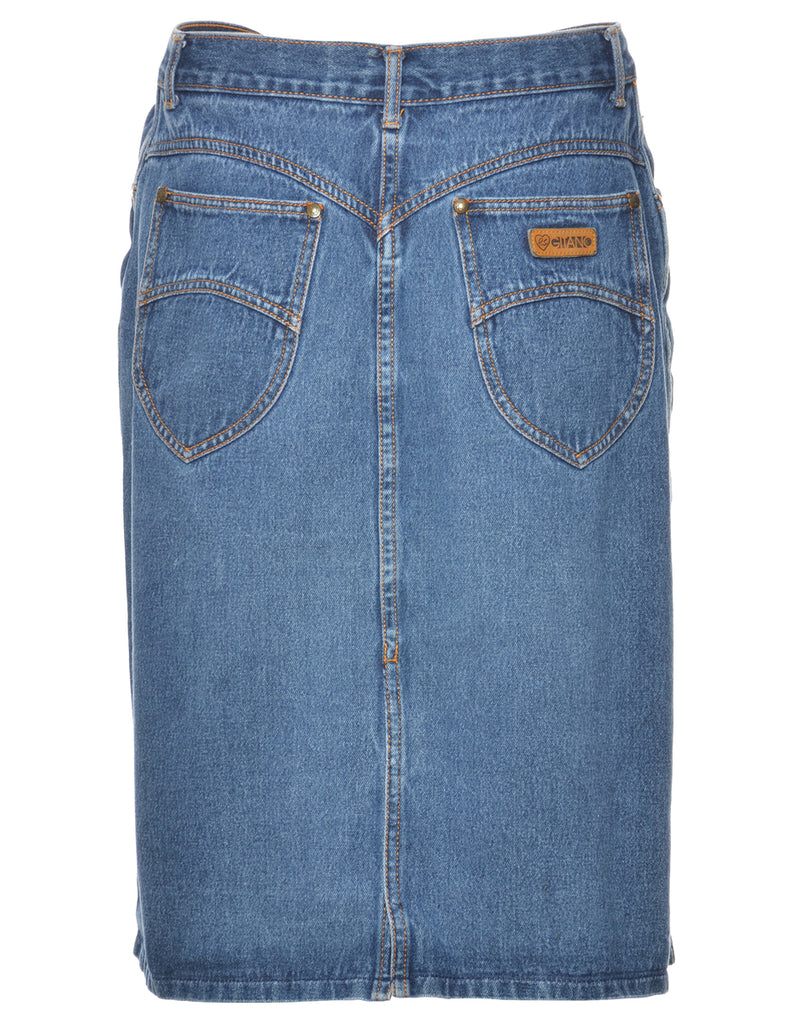 A-Line Denim Skirt - S