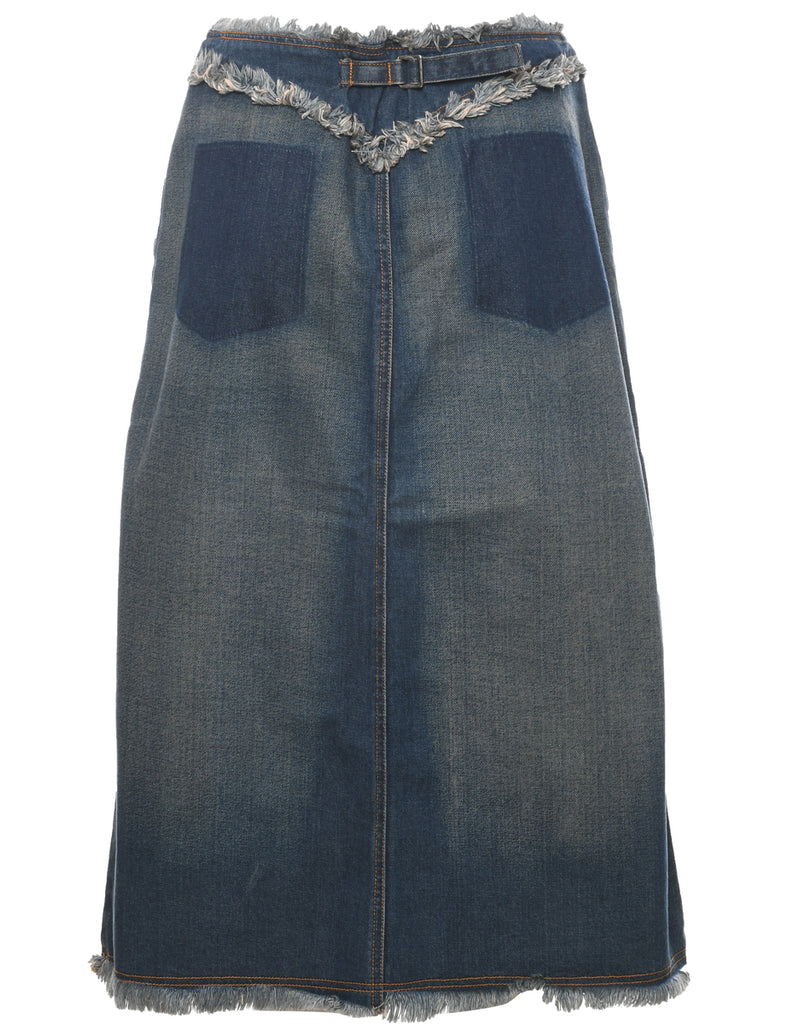 A-Line Denim Skirt - M