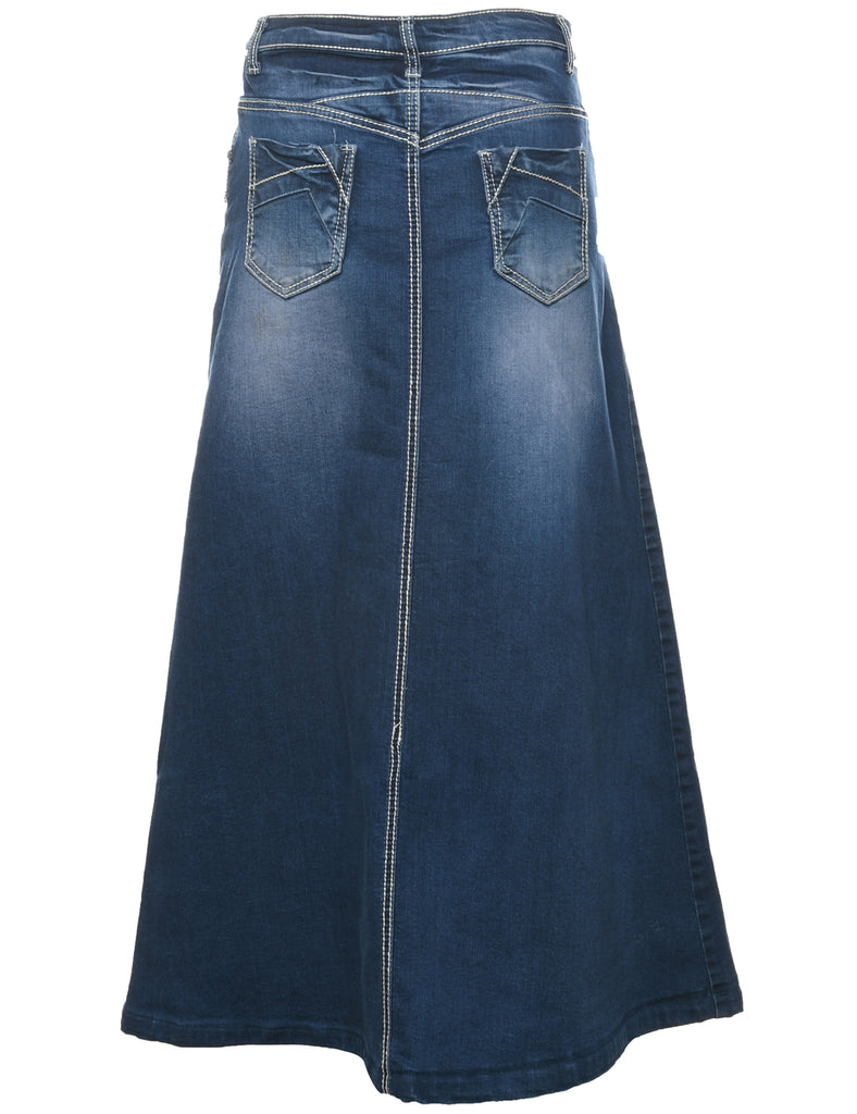 A-Line Denim Skirt - M