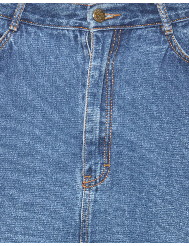 A-Line Denim Skirt - S