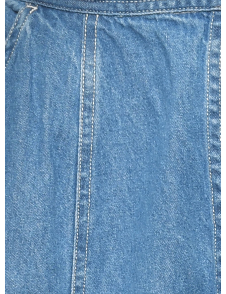 A-Line Denim Skirt - L