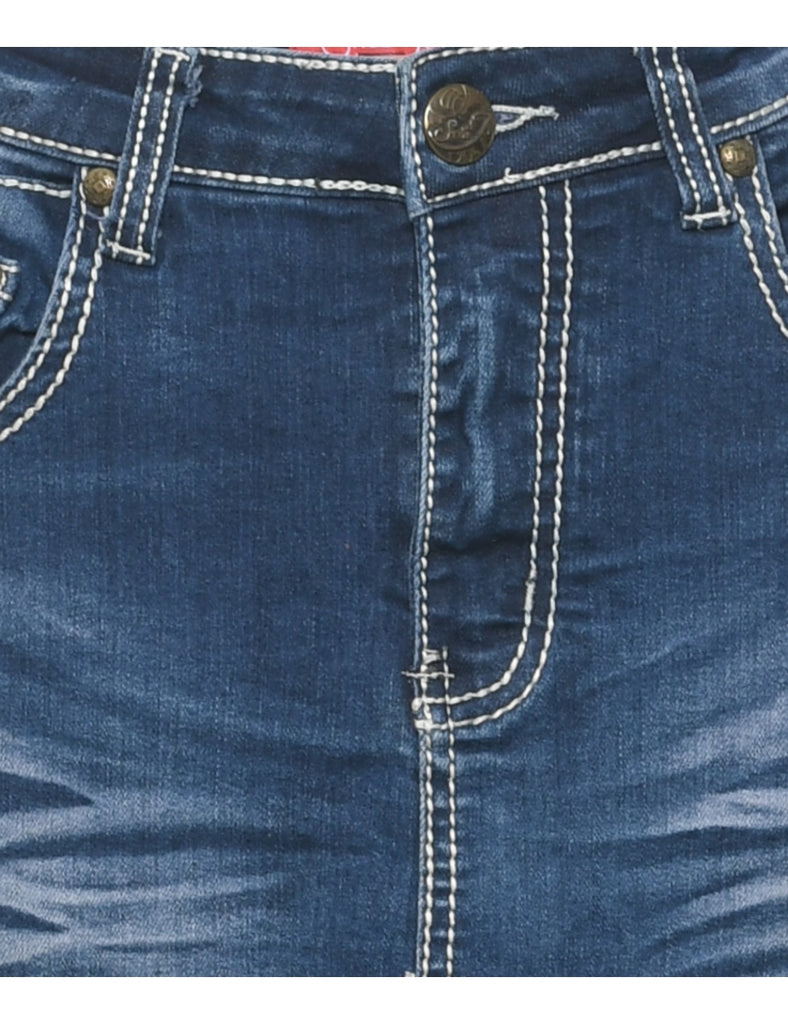 A-Line Denim Skirt - M