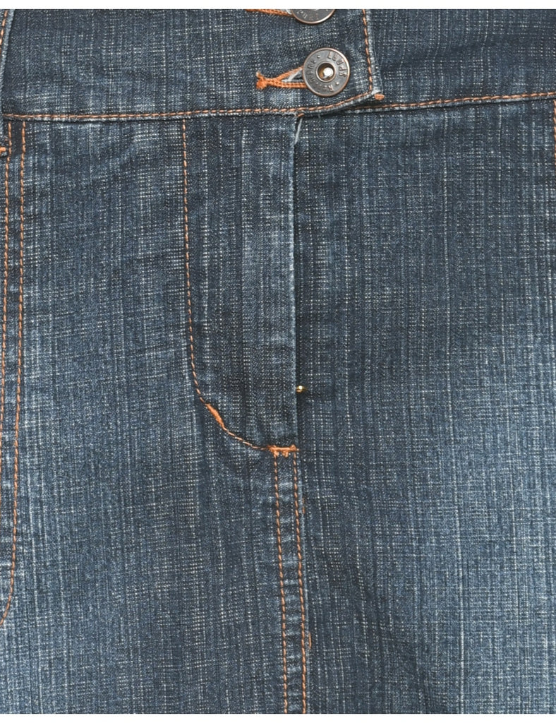 A-Line Denim Skirt - L