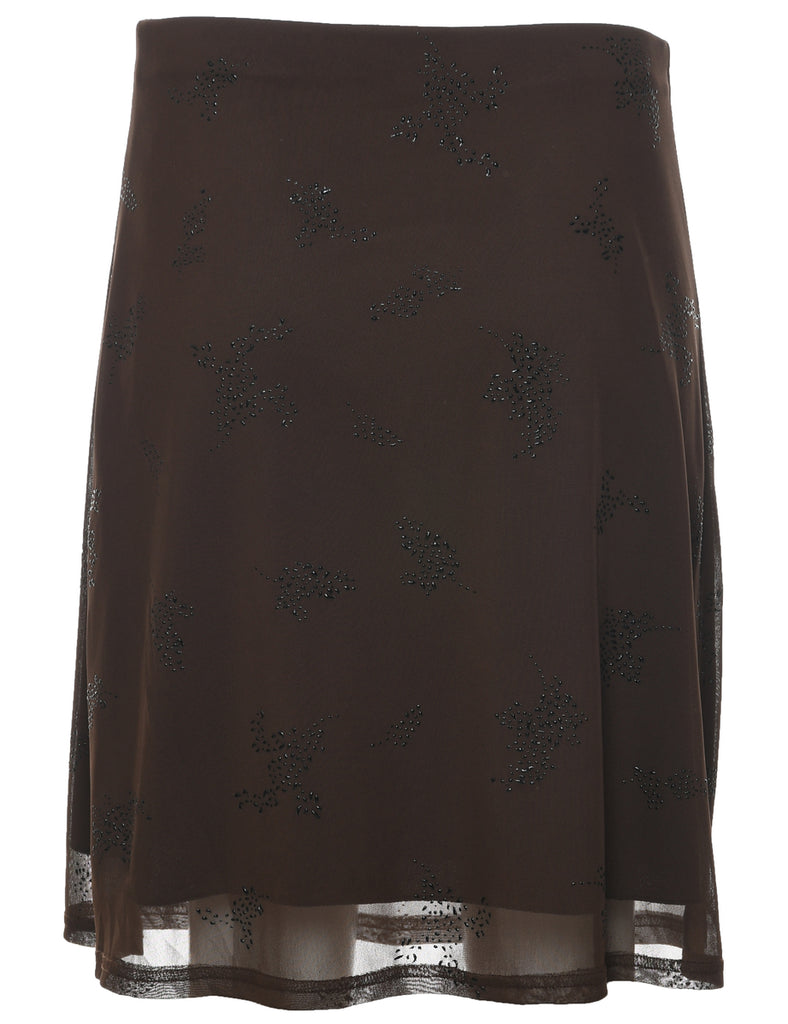 A-Line Midi Skirt - S