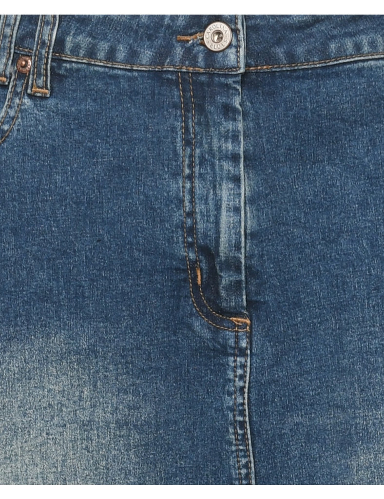 A-Line Y2K Denim Skirt - L