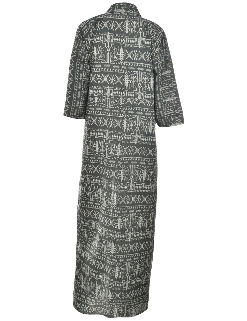 A Print Full Length Kimono - XL