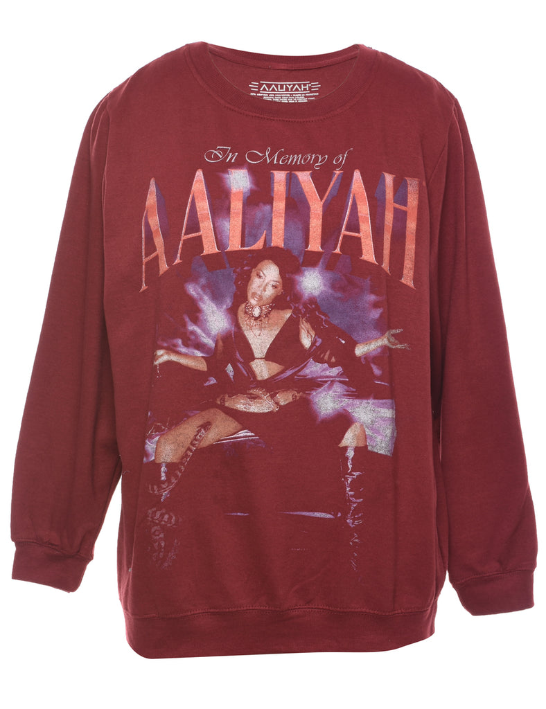 AAliyah Printed Sweatshirt - XL