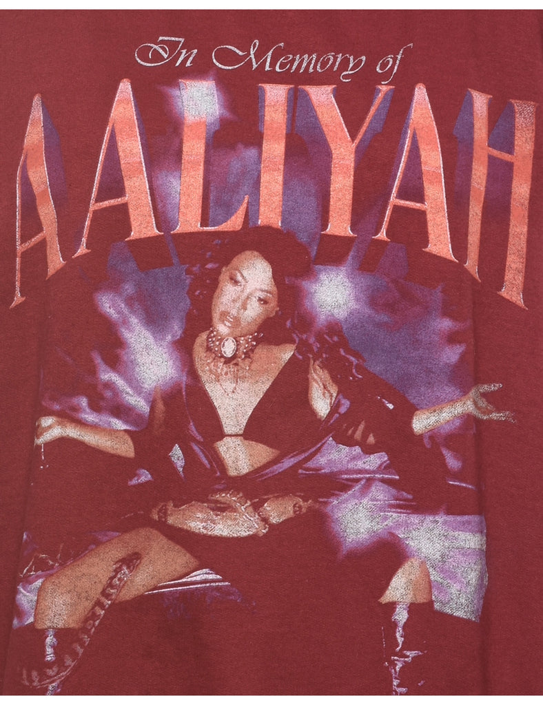 AAliyah Printed Sweatshirt - XL