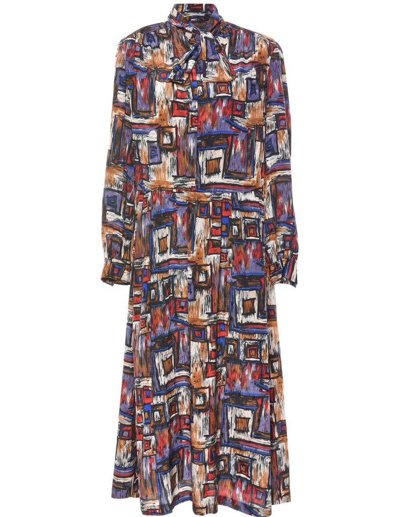Abstract Pattern Dress - M