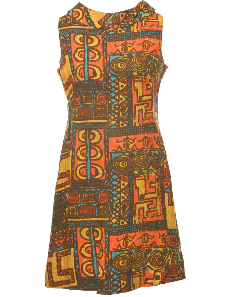 Abstract Pattern Dress - M