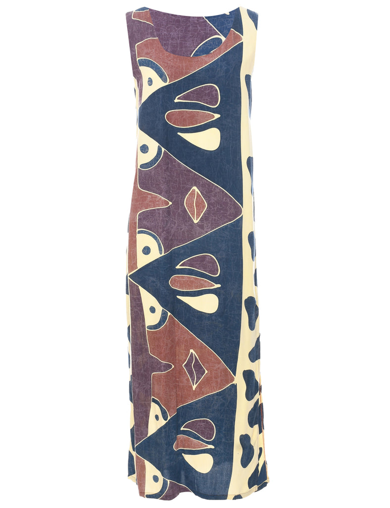 Abstract Pattern Dress - M