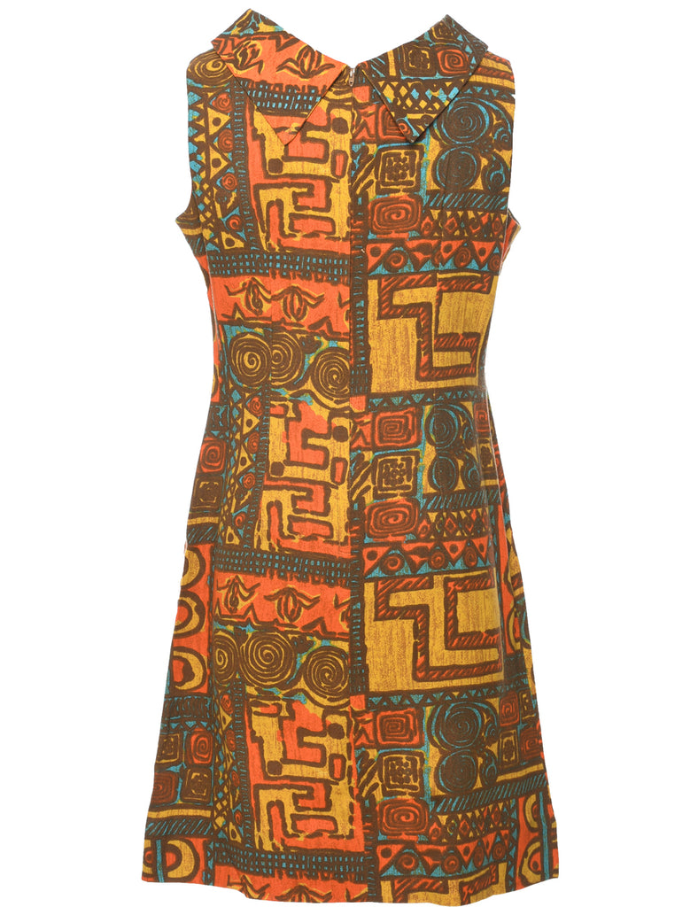 Abstract Pattern Dress - M