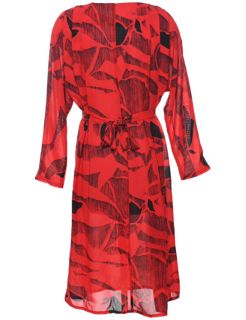Abstract Pattern Dress - XL