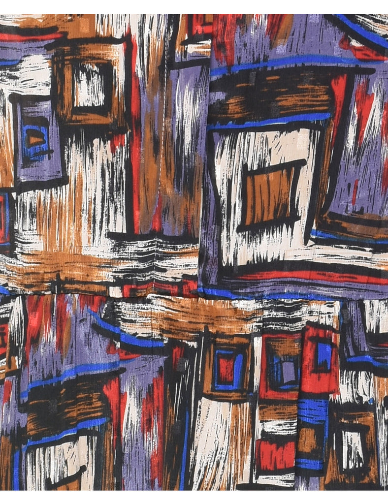 Abstract Pattern Dress - M