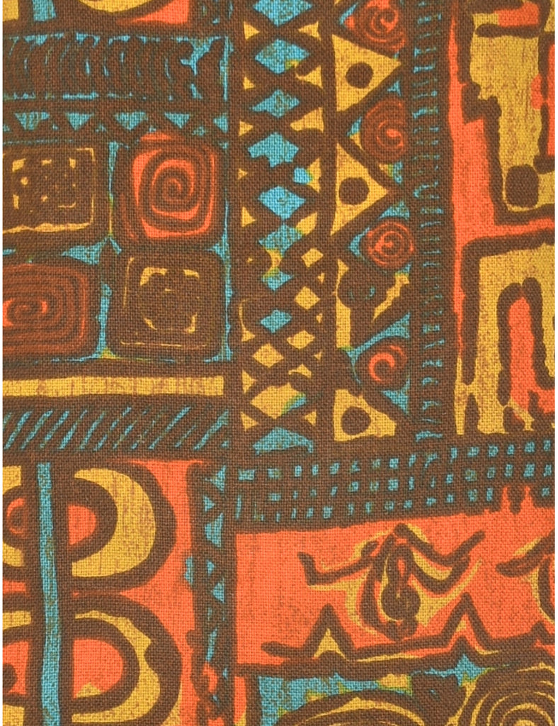 Abstract Pattern Dress - M