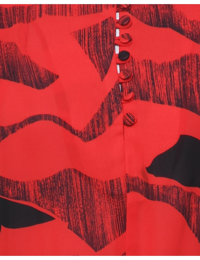 Abstract Pattern Dress - XL