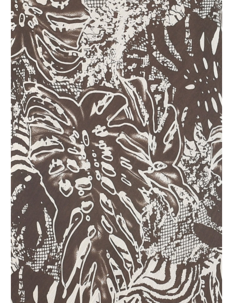 Abstract Pattern Dress - L