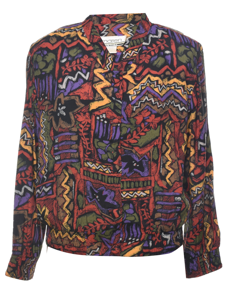 Abstract Pattern Jacket - S