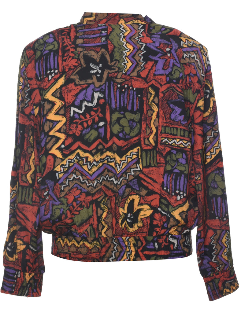 Abstract Pattern Jacket - S