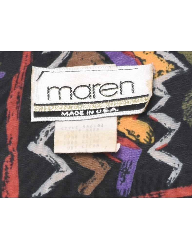 Abstract Pattern Jacket - S