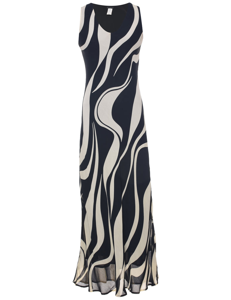 Abstract Pattern Maxi Dress - S