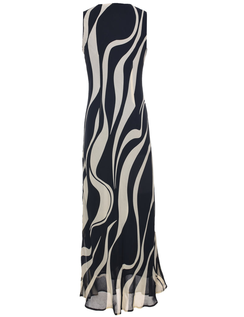 Abstract Pattern Maxi Dress - S