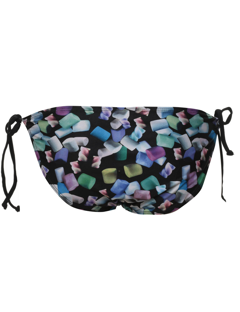 Abstract Print Bikini Bottoms - S