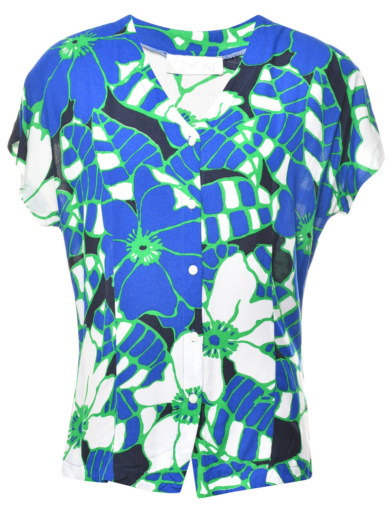 Abstract Print Blouse - L