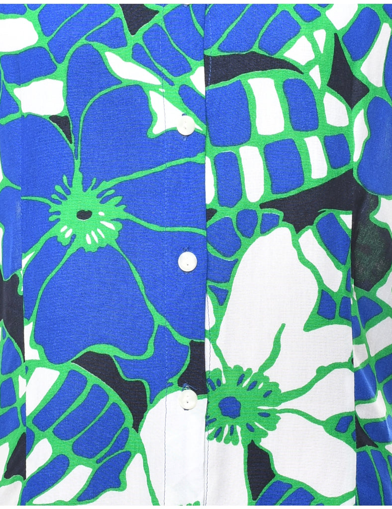 Abstract Print Blouse - L