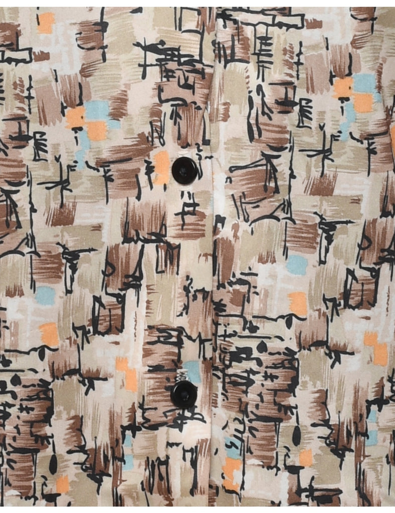 Abstract Print Blouse - M