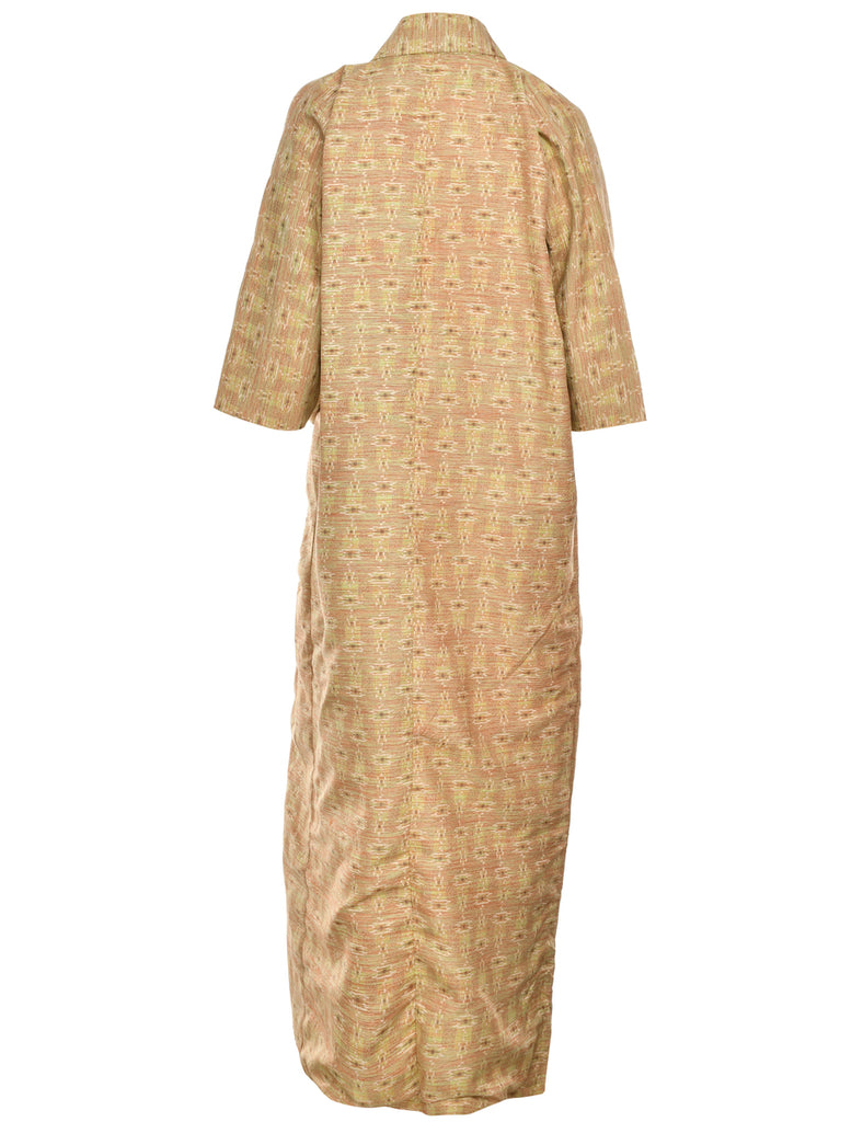 Abstract Print Full Length Kimono - L