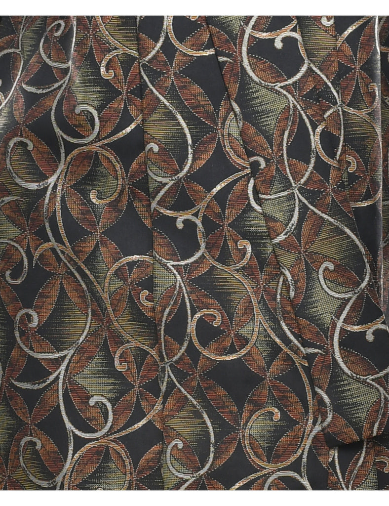Abstract Print Full Length Kimono - L