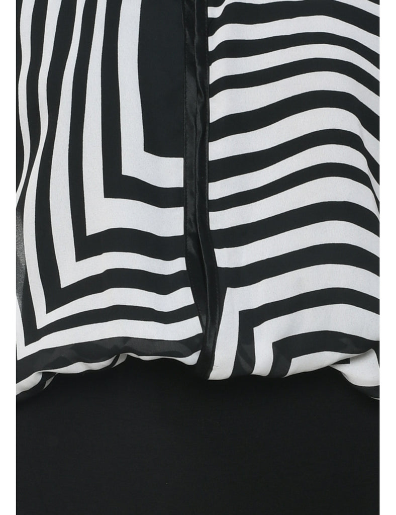 Abstract Print One-piece Swimsuit - M
