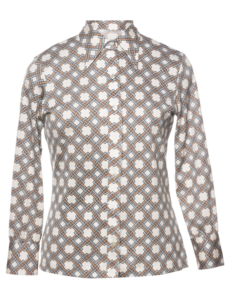 Abstract Print Shirt - M