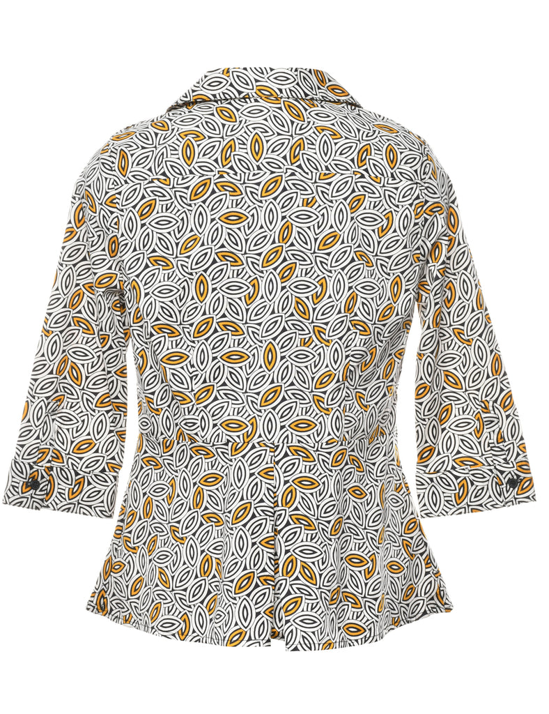 Abstract Print Shirt - S