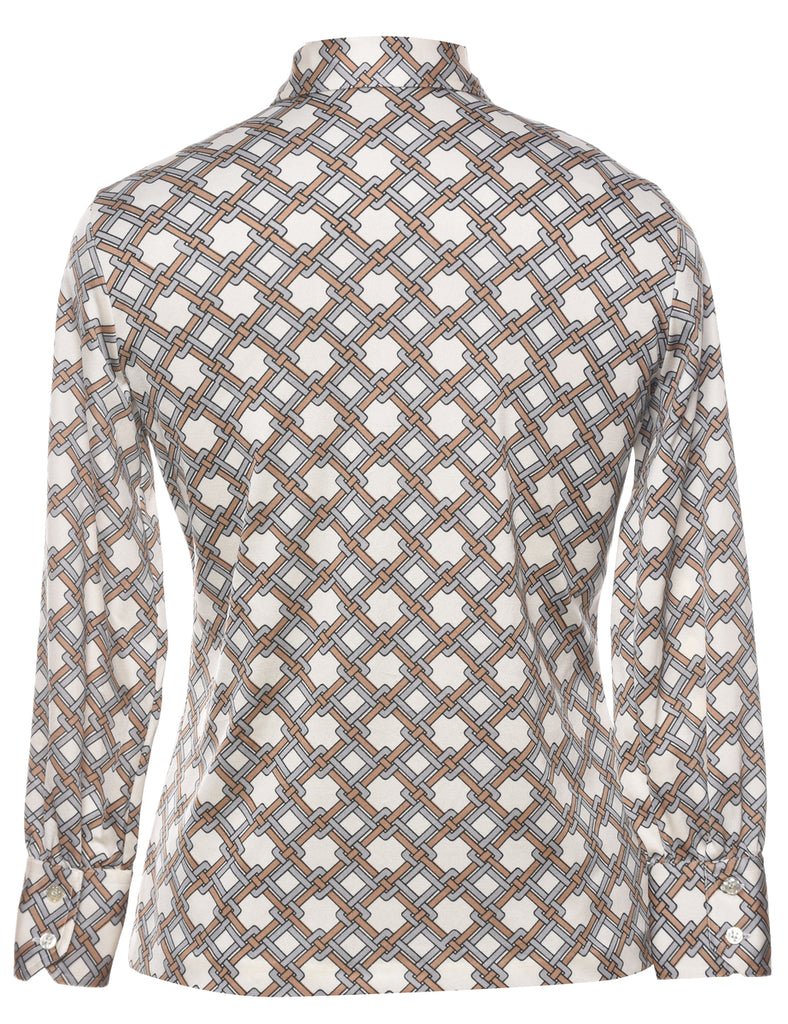 Abstract Print Shirt - M