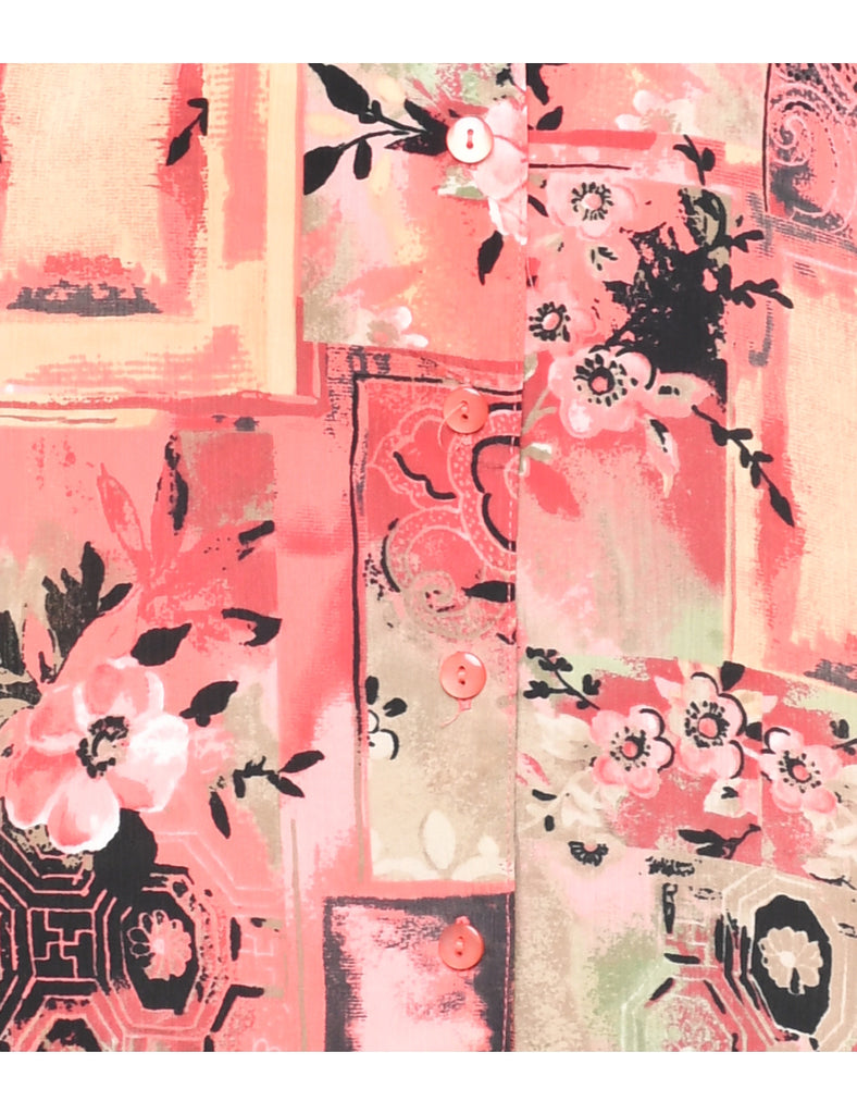Abstract Print Shirt - L