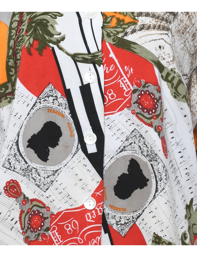 Abstract Print Shirt - L